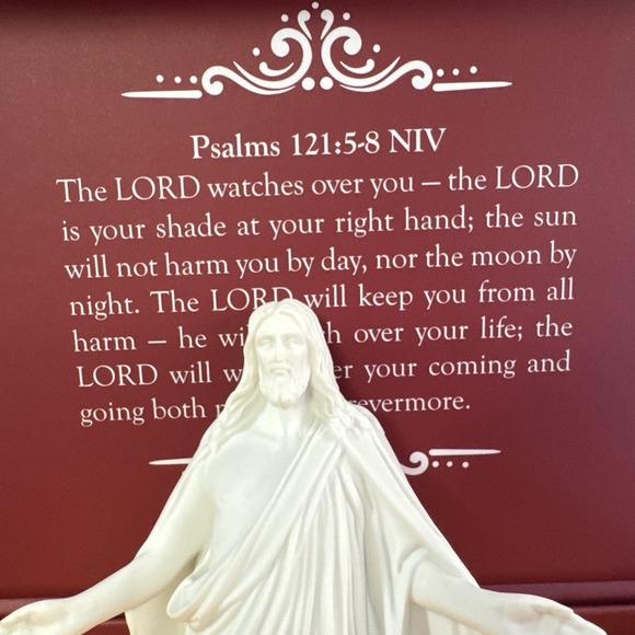 Cornerments Heavenly Guardian Jesus Christ Corner Wall Figurine White Psalm 121 - Picture 8 of 8